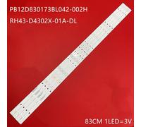 LED Rétro-Éclairage bande 10 lampe Pour 43 pouces HL-430-4X10 LED43HD580 RH43-D4302X-01A-DL LED43HD310 PB12D830173BL042-002H 4pcs ""Nipseyteko