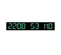LED Réveil numérique avec synchronisation de l'heure, réveil de table électronique avec compte à rebours jusqu'à 999 jours, horloge multifonction avec affichage de la date et des secondes, 4 niveaux