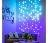 Led Rideau Lumineux Fille Guirlandes Lumineuses Intérieur Décoratives Bleu Violet Lumières pour Décor de Chambre Sirène Licorne Fête Anniversaire