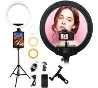 Led Ring Light Anneau Led Réglable Anneau Light Caméra Photo Vidéo Eclairage Kit Luminosité Avec Trépied Et Support Pour Téléphone Pour Youtube Vedio,Diffusion En Direct,Maquillage