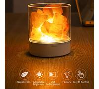 LED ROCK CRISCAL Lampe Himalayan Salt Night Light for Aromatherapy Yoga Spa - 7 Couleurs Dimmable USB Air Purification Lampe avec Lumière Colorée, Super, Facile à Utiliser