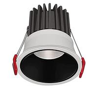 LED Round Recessed Lights 24° Beam Angle Anti-Glare High-Brightness Built-in Narrow-Side Home Living Room TV Wall Ceiling Lights Downlight for Bathroom Kitchen Ceiling (3000k 12W)