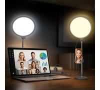 LED Selfie Ring Light avec Trépied, Anneau Lumineux 10" avec 10 Luminosité 3 Modes d'Eclairage, 5 luminosités pour Smartphone ordinateur portable pour Maquillage, Photographie, YouTube et Vidéo Selfie