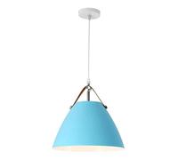LED Semi-Flush Mount Light Triangle Chandeliers Fixture with Wire Length E27 Fitting(Blue,36 * 40cm)