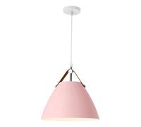 LED Semi-Flush Mount Light Triangle Chandeliers Fixture with Wire Length E27 Fitting(Pink,27 * 30cm)