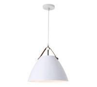 LED Semi-Flush Mount Light Triangle Chandeliers Fixture with Wire Length E27 Fitting(White,27 * 30cm)
