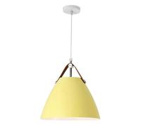 LED Semi-Flush Mount Light Triangle Chandeliers Fixture with Wire Length E27 Fitting(Yellow,27 * 30cm)