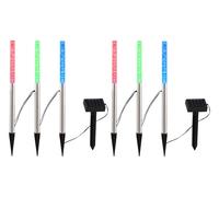 LED Set de 6 lampes solaires d'extérieur IP44 changement de couleur multicolore terrasse jardin éclairage véranda Deko lampe