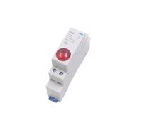LED Signal Lamp ND9 Series AC/DC 230V 24V 220V Lights Din Rail Indication Light RED GREEN Lamp Indicator Light AUOQKQUT(Rot,AC DC 24V)