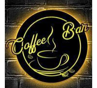 LED signe café Bar enseignes au néon Café LED lumières vin mur décoratif lampes de nuit décoration de fête lumière USB luminosité réglable