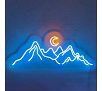 LED signe océan néon signes vagues LED lumières maison mur décoratif montagnes lampes de nuit décoration de fête lumière USB luminosité réglable