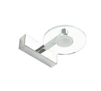 Led Single Head Mirror Headlights Waterproof, Anti-Fog Et Vanity Mirror Light Crystal Dimming Wall Light/Warm Light