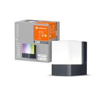 LED Smart Applique Murale D'Extérieur Cube Gris IP44 9,5W 450lm RGBW 3000K App