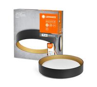 LED Smart + Plafonnier Orbis Kurt or Noir 45cm 30W Tdc Lampe Dimmable Wifi