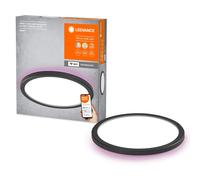 LED Smart + Plafonnier Orbis Ultra Slim Noir Ø23 , 5cm 19W RGBW Tdc App Wifi