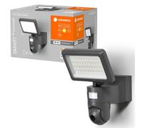 LED Smart + Projecteur Gris Foncé IP44 23W Blanc Chaud App Wifi Caméra+Capteur