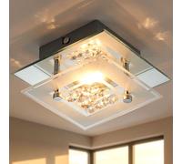 Led-Smd Luxe Mur Bureau Lampe Couvrir Couloir Chrome Verre Transparent Éclairage