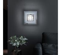 Led-Smd Luxe Mur Bureau Lampe Couvrir Couloir Chrome Verre Transparent Éclairage