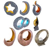 LED SOLAIRE Lampes de table Extérieur Lampes debout Balcon Décoration Eclairage Jardin Stand Spots messing - Ring H 37 cm