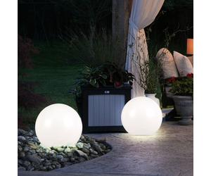 LED solaire lumière extérieure éclairage extérieur éclairage lampe de jardin lampe en forme de boule lot de 2