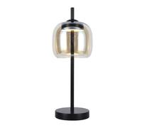 LED Solution Lampe de table à LED noire avec abat-jour ambre 7W 23380