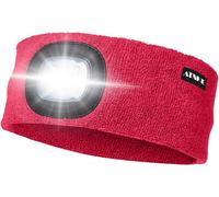 Led Sports Headband, Usb Rechargeable Ultra-Bright 4 Lamps, Elastic Non-Slip Sweat-Absorbent Headband For Running, Basketball, Yoga, Cycling, Fitness