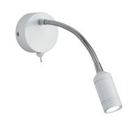 LED Spot Bureau Blanc 66 Lm 3000 K Interrupteur Élégant Mur Spot Réglable