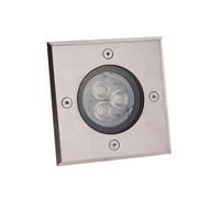 LED Spot encastrable dans le sol AVA (Moderne) en Gris Aluminium (1 lampe,à), Luminaire d’extérieur pour jardin, la terrasse, balcon & maison