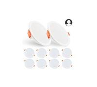 Led spot encastré 10w spot led encastrable ketom downlight led blanc froid 6500k spots encastrables 850lm rond extra plate spot plafond pour salle