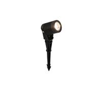 LED Spot Noir Aluminium Extérieur Blanc Chaud IP54 Moderne Projecteur Lionel