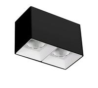 LED Spotlight, 20W 2-Light Indoor Ceiling Lighting Fixture, Rectangle for Kitchen, Living Room and Bedroom, Fixed Track Spot Lamps/Accent Lamp/Wash Wall Lamp