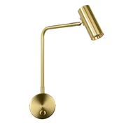 LED Spotlight, Bedroom Bedside Reading Lamp, 7W LED Lighting Fixture 180°+350° Rotating Adjustable Wall Sconce, Indoor, Night Lights for Study, Hallway, Office