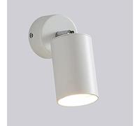LED Spotlight, Bedroom Bedside Reading Light, White Wrought Iron, GU10 Wall Lights with ° Adjustable Arm Wall Sconce Wall Lamps