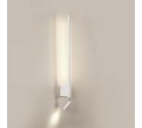 LED Spotlight, Bedside Reading Wall Lamp, Linear Metal Ultra-Thin Flute Wall Sconce with Adjustable, Bedroom Decorative Lighting Wall Lights
