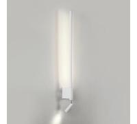 LED Spotlight, Bedside Reading Wall Lamp, Linear Metal Ultra-Thin Flute Wall Sconce with Adjustable, Bedroom Decorative Lighting Wall Lights
