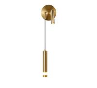 LED Spotlight, LED Wall Lamp with 350°+° Adjustable, Bedside Decorative Lighting Reading Wall Lights, Gold Iron Wall Lamps
