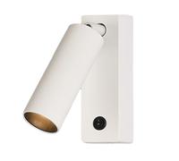 LED Spotlight, Wall Mounted Reading Light with Switch, 3W LED Headboard Lamp, Hardwired Accent Lighting Adjustable, Directal for Bedroom Gallery Hallway (White 4000K)