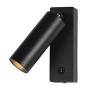 LED Spotlight, Wall Mounted Reading Light with Switch, 3W LED Headboard Lamp, Hardwired Accent Lighting Adjustable, Directal for Bedroom Gallery Hallway (Black 4000K)