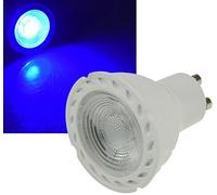 LED Strahler GU10 "LDS-50" blau 38°, 230V/5W