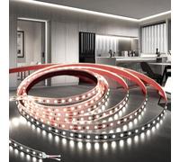 Led Strip 5 M,12 V 600 Leds Width 8 Mm Flexible Led Strip Light Cool White 6000 K Cri>80 Interior Lighting For Home,Bedroom,Kitchen Decoration (No Power Supply)
