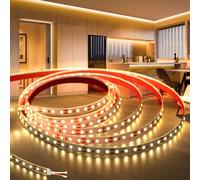 Led Strip 5 M,24 V 600 Leds Width 8 Mm Flexible Led Strip Light Warm White 3000 K Cri>80 Interior Lighting For Home,Bedroom,Kitchen Decoration (No Power Supply)