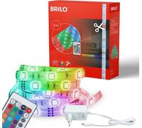 LED Stripe 5 mètres RGB Raccourcissement individuel 24W blanc plastique Briloner