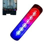 LED Strobe Lights - Aluminum PC Bright 6 LED | Automotive Warning Signal Light | High Visibility Flashing Lamp For Truck Highway Work Ambulance Tow Snowplow Boat Trailer Construction Motorcycle
