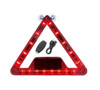 LED Strobe Lights - Triangle Warning Lamp With Rotating Joints | High Visibility Safety Light For Truck SUV Trailer, Outdoor Highway, Night Driving, Vehicle Repair, Signaling, Durable Flashi