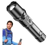 Led Strong Light Flashlight, Télescopic Zoom Flashlight, Portable Outdoor Flashlight, Anti-slip Handle Flashlight, Led Flashlight For Hiking, Camping Flashlight Led, Strong Light Torch, Outdoor Lighti