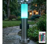 LED Support de Lampe Rvb ( Rouge,Vert,Bleu ) Télécommande Inox Fiche Boîte Strom