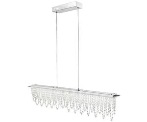 LED suspension cristal pendule hauteur réglable télécommande lumière du jour plafonnier dimmable Globo 68405-24H