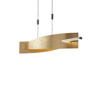 Suspension LED Marija Lucande, dimmable, doré, Salon / Salle à manger, Métal, Moderne