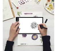 LED Tablette Lumineuse A5 Panneau Lumineux Ultra-Mince LED Panneau de Dessin Luminosité Réglable avec Câble USB Pour Artistes,Animation,Dessin,Animation,Vue des Rayons X(A5)