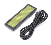 LED Tag Scrolling Sign Programmable Badge Porte Magnétique Aimant Défilement Rechargeable Micro USB Écran HD Lumineux Couleurs Bleu Jaune Blanc Bouton Voyant